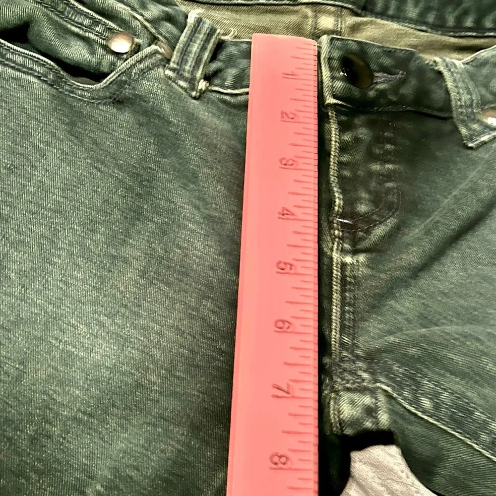 Free People Jeans Womens 27 (27x32) Black Mid Rise Flare Bell Bottom Hippie READ - Picture 7 of 9
